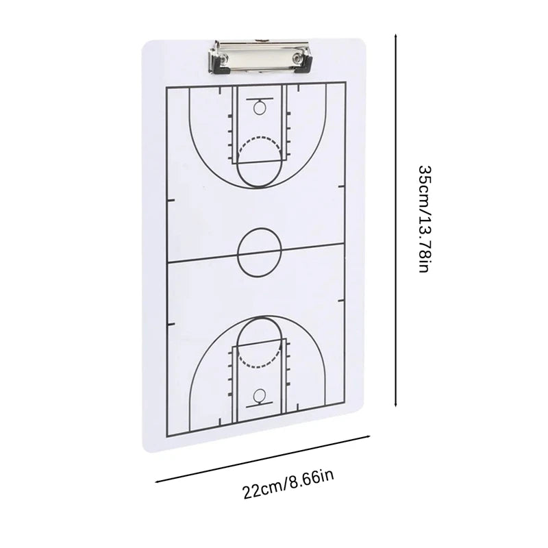 Professional Basketball Coaching Clipboard Strategy Board