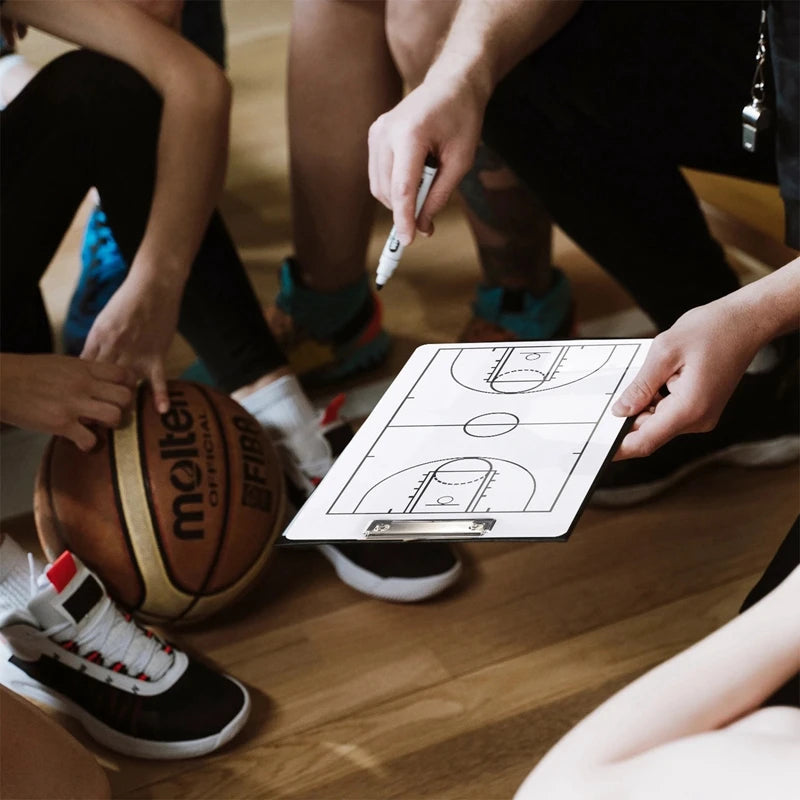 Professional Basketball Coaching Clipboard Strategy Board