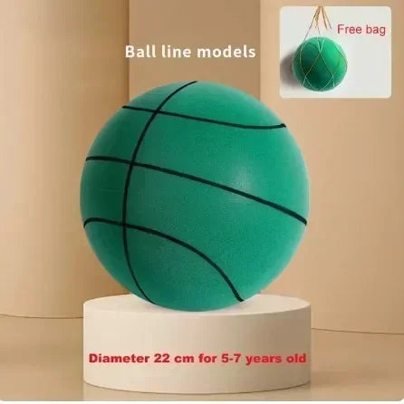 Indoor Silent Basketball Sports Bouncy Balls High Density Foam Material Children Adults Ball Training 