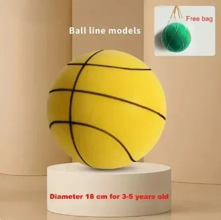 Indoor Silent Basketball Sports Bouncy Balls High Density Foam Material Children Adults Ball Training 