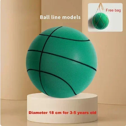 Indoor Silent Basketball Sports Bouncy Balls High Density Foam Material Children Adults Ball Training 