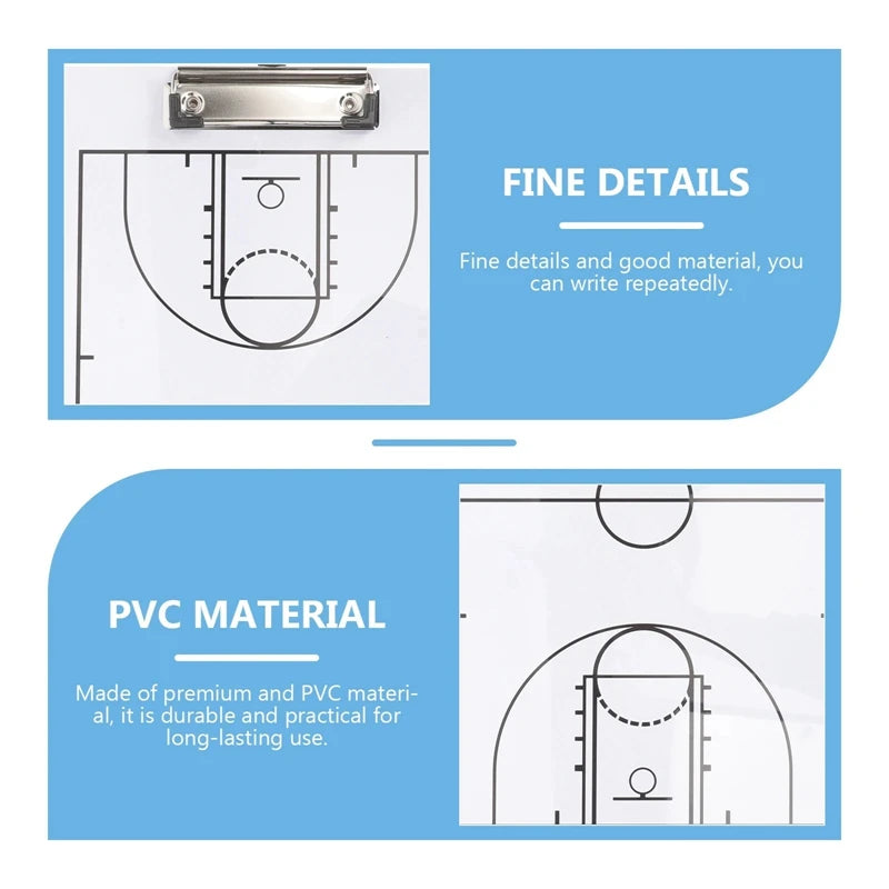 Professional Basketball Coaching Clipboard Strategy Board